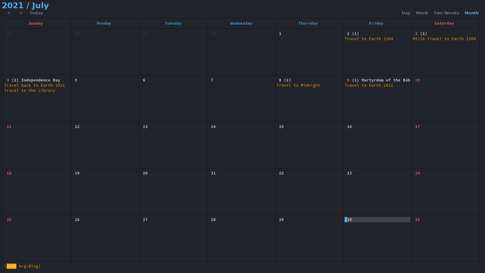 /elia/blog.lazkani.io/media/commit/01cfb46fb8475a16d0dab8081309ff5e56f369d9/content-org/images/calendar-organization-with-org/01-calendar-overview.png